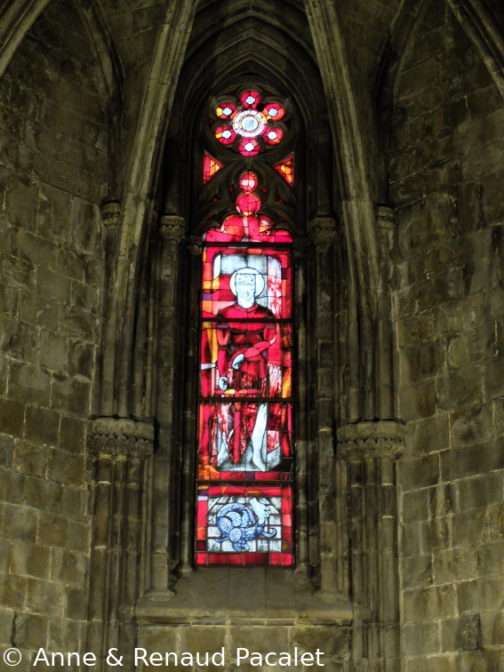 Un vitrail de la cathédrale de Gérone