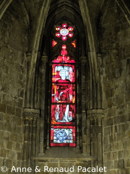 Un vitrail de la cathédrale de Gérone