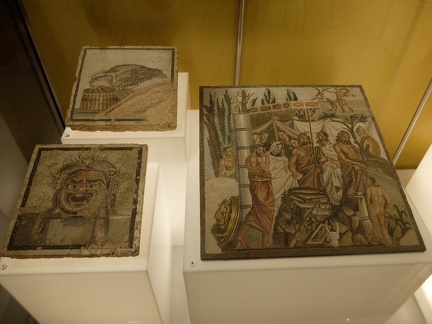 Décors de mosaïque exposées au musée