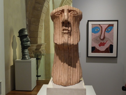 Sculptures et tableau de Kosta Alex, collection Jean Planque, au musée Granet