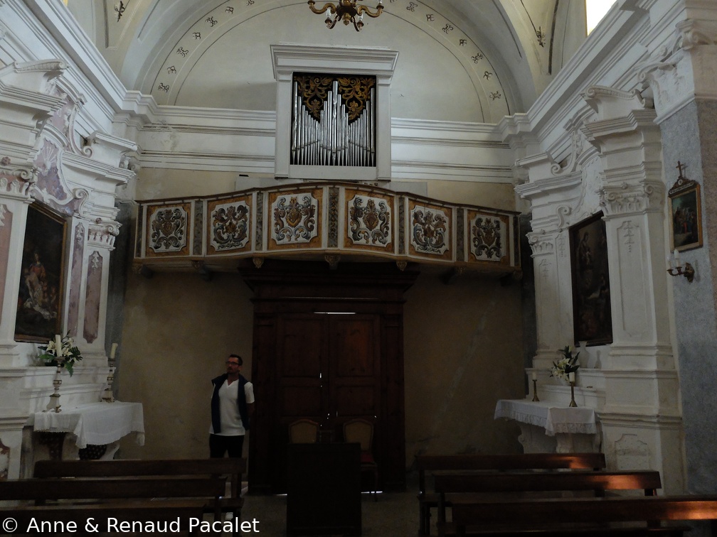 Le mini-orgue de l'église de Poggio