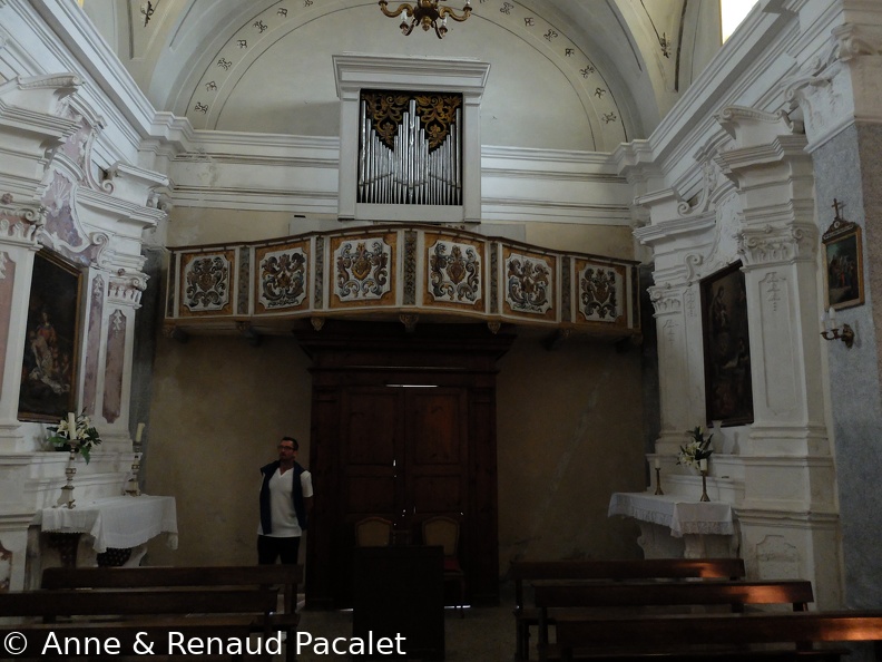 Le mini-orgue de l'église de Poggio