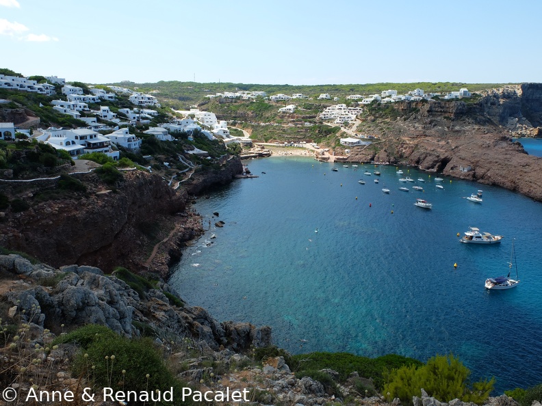 La Cala Morell vue du "Mirador Roca de l'Elefant", un point de vue au nord de la calanque
