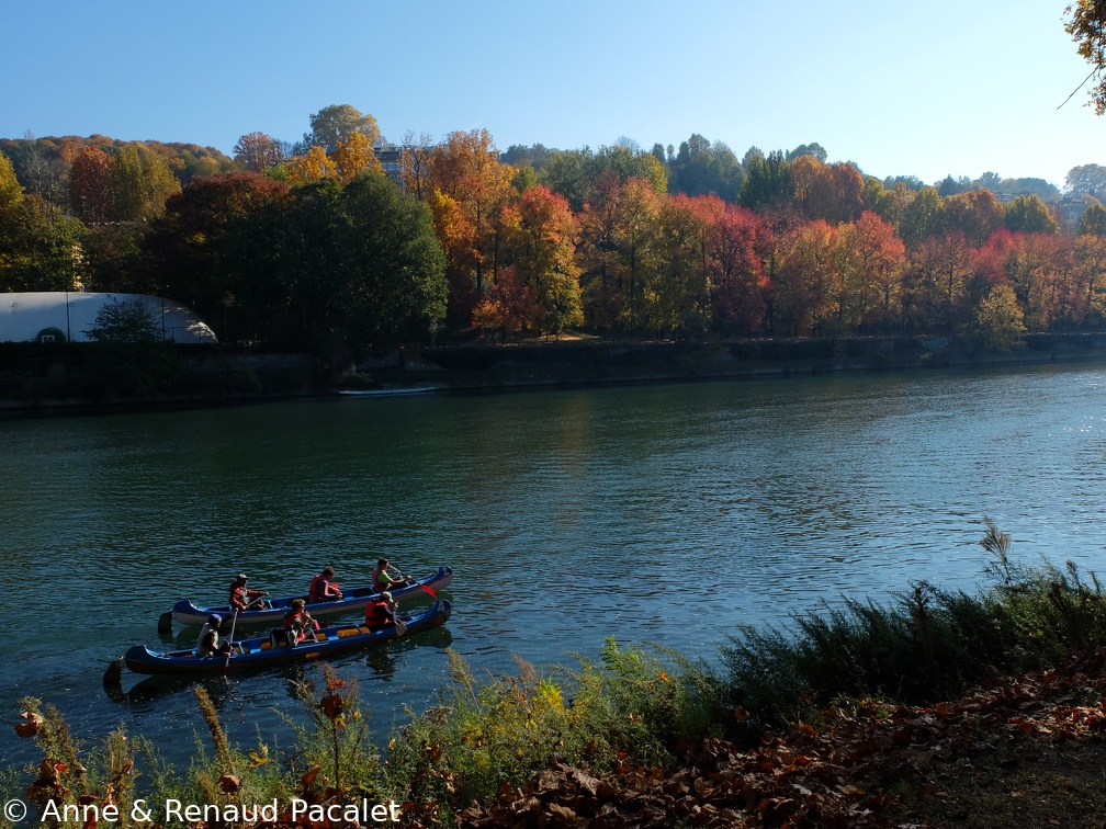 Le Pô vu depuis le parc du Valentino