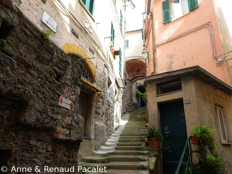 Les ruelles escarpées de Vernazza
