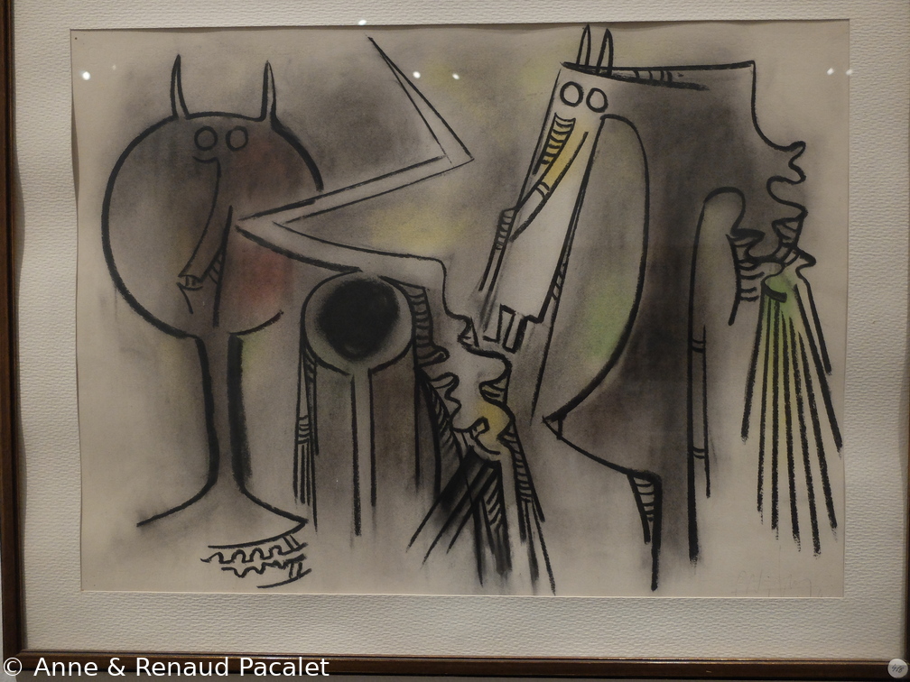 Sans titre, Wifredo Lam (1902 - 1982), crayon sur papier