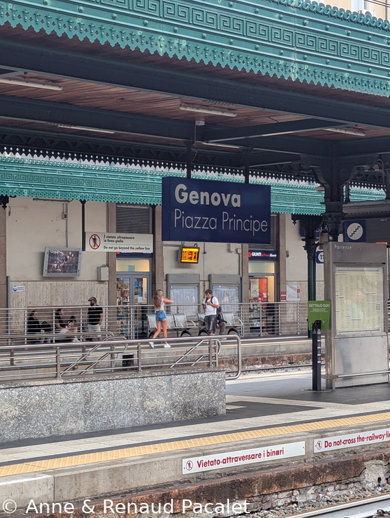 La gare de Gênes